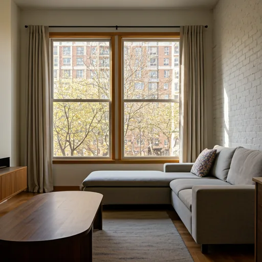 Sun-drenched modern living room in Seattle